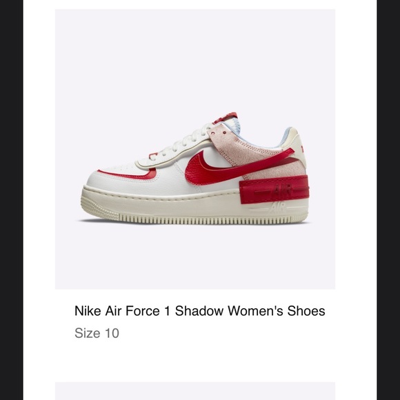 Nike Air Force Ones, Size 10, White/University Red/Blue - Picture 4 of 4